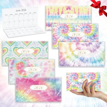 Imagem de ReliThick 6 peças de calendário de bolso 2026 para bolsa, agenda mensal, caderno, pequeno bolso, calendário, cadernos, presente de agradecimento, presente para mulheres, professores, escola