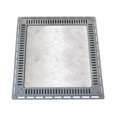 Imagem de Tampa Casa Máquina Piscina Rebaixada Simples Grelha 80x80 C