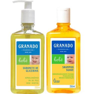 Imagem de Kit Shampoo Suave Tradicional Granado Bebê + Sabonete Líquido