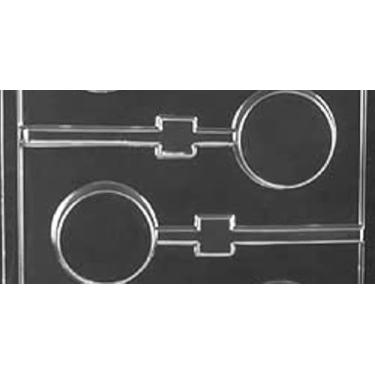 Imagem de Molde de chocolate pirulito de biscoito simples da National Cake Supply – AO150 – Inclui instruções de moldagem de chocolate e derretimento