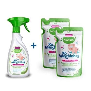 Imagem de Alvejante Sem Cloro Roupas Bebê Tira Manchas + 2 Refis - Bioclub