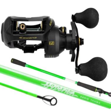 Imagem de Kit Pesqueiro Carretilha Black Pira Vara 2,70mt Verde 60lb - KAWANA, E