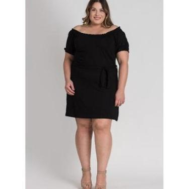 Imagem de Vestido Feminino Ciganinha Plus Size Visco Amarração - Serena-Feminino
