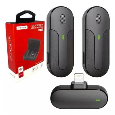 Imagem de Microfone de Lapela Sem Fio para iPhone - Tomate MT-2216