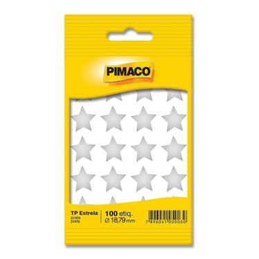 Imagem de Etiqueta adesiva TP18 Estrela prata Pimaco