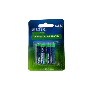 Imagem de Pilha Hulter Alcalina AAA 1,5V Blister 4 Unidades HT1PILHA-AAA4F