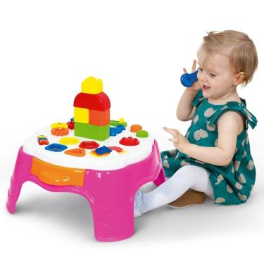 Imagem de Mesinha de Atividades Infantil Play Time Rosa Cotiplás 2049