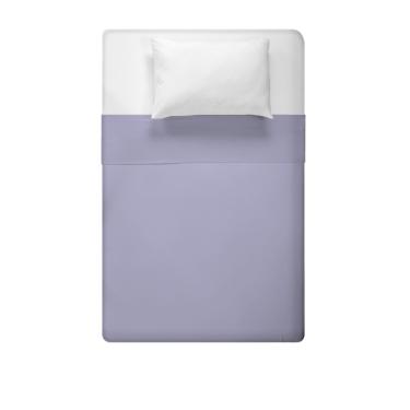 Imagem de Lencol Avulso Solteiro Sem Elástico Algodão Liso Estamparia