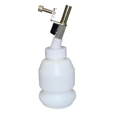 Imagem de Generic Garrafa de recarga de fluido de freio de 1L com braçadeira ajustável 28x11cm com escala de volume e bico de metal resistente a vazamentos.