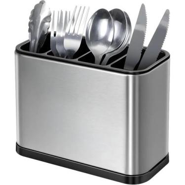 Imagem de Porta Talheres Aço Inox 316 Escorredor 4 Divisórias Cozinha - SWEET HO