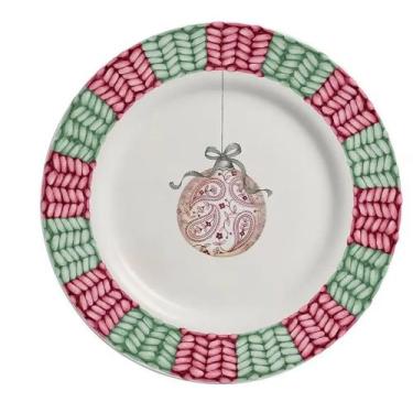 Imagem de Prato natalino sobremesa gifts ø21cm (9505003) - ALLEANZA