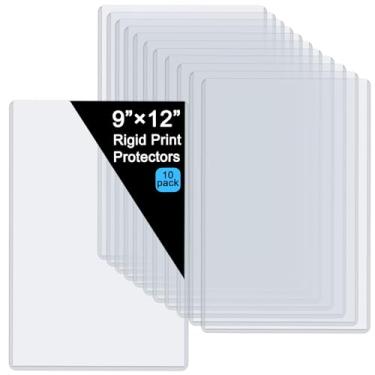 Imagem de Protetores de folha de plástico rígido de 23 cm x 30 cm, protetores de impressão rígida de menu, protetores transparentes à prova d'água, capas de papel, capas de plástico, porta-documentos, protetor