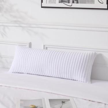 Imagem de Capa de travesseiro UGASA Soft Boho Stripe Corduroy 36x90cm Pacote com