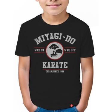 Imagem de Camiseta Infantil Karate Kid - KING OF GEEK, Preto, 10
