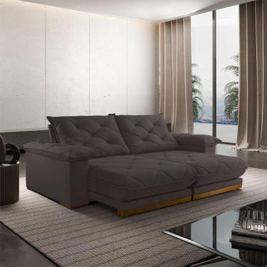 Imagem de Sofá Retrátil Marrocos 2,50m 04 Lugares Molas Ensacadas Txr Marrom