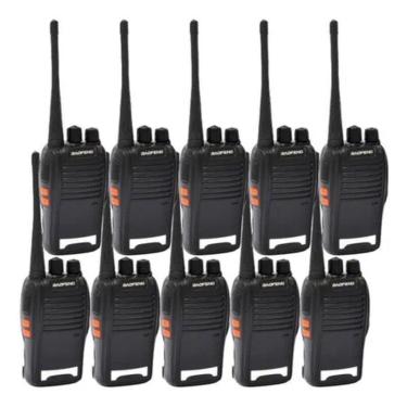 Imagem de Kit 10 Radio Walk Talk Comunicador 16 Ch 12Km Baofeng 777S