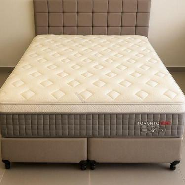 Imagem de Colchão Casal Padrão 138x188x35 Molas Ensacadas Conforto Firme - Movei