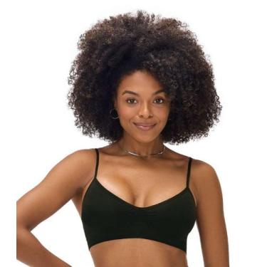 Imagem de Top De Alça Sem Costura Zee Rucci Preto, M, Preto