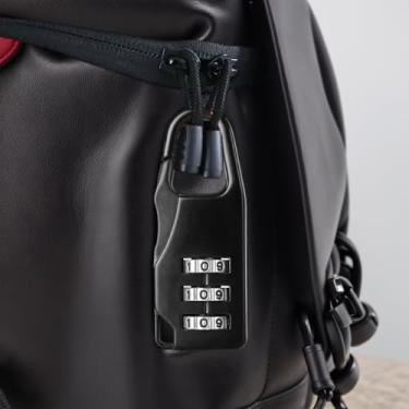 Imagem de Cadeado de combinação portátil, mosquetão, gancho de 3 dígitos, código, cadeado, mochila, bagagem, armário, mala, academia, segurança para viagens ao ar livre