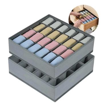 Imagem de 2X Kit 2 Organizador Colmeia Organizador Roupa Íntima 24 Nic