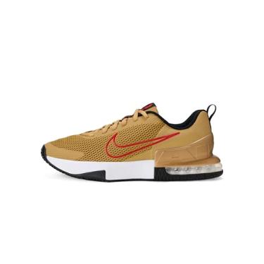 Imagem de Nike Tênis de treino masculino Air Max Alpha Trainer 6, Ouro plano/vermelho universitário/ouro metálico, 4