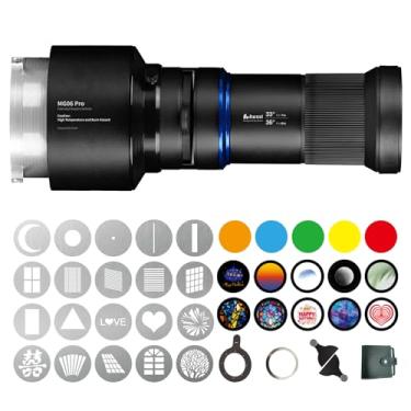 Imagem de Bussi MG06 Pro Optical Bowens Mount Snoot para luzes LED, lente 33° holofote para fotografia, com Amaran cob60xS/dS/150C/300C/LS300x, LSC300d II, Nanlite FS-300B/300C, suporte Bowens estendido