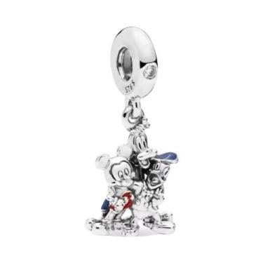 Imagem de Charm De Prata Esterlina 925 Da Disney Para Pulseira Mickey Minnie, Be