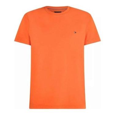 Imagem de Camiseta Tommy Hilfiger Stretch Slim Fit Tee Amarela-Masculino