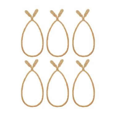 Imagem de rockible 6x Laços Decorativos para Guirlanda, Laços Torcidos Reutilizáveis ​​para Enfeites de Escada, Meias de Natal e Coroas de Flores, Ouro