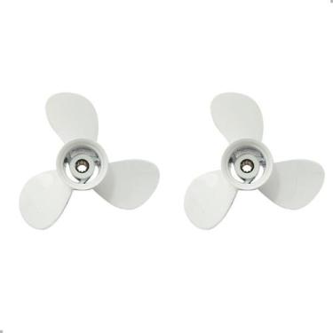 Imagem de Hélice Motor Popa Yamaha 25hp 30hp 2T 9.7/8" x 12" Kit C/2 - HR Náutic
