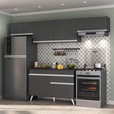 Imagem de Armário De Cozinha Compacta 4 Peças Mp3697.898 Veneza Preto