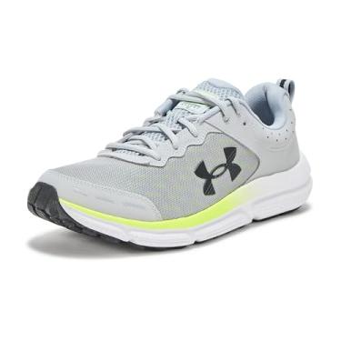Imagem de Under Armour Charged Assert 10 Tênis de corrida masculino, (013) Cinza moderno/alta visibilidade amarelo/preto, 38