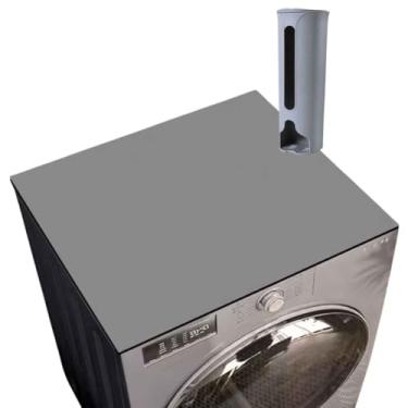 Imagem de Kit Tapete Antiderrapante Multiuso Para Maquina Lava/Seca Feito De Lama Diatomacea De Alta Absorção 60x60 Com Puxa Saco Prático E Funcional (LISO)