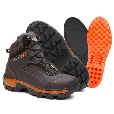 Imagem de Coturno Masculino para Trabalho Passeio Trilha confortável com Palmilha em gel 1003 (CAFE, BR, Adulto, Numérico, 36)