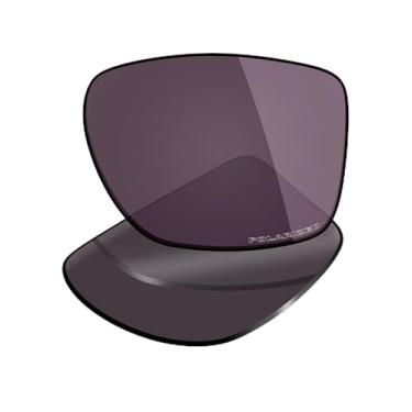 Imagem de Mryok Lentes de reposição ultra polarizadas para óculos Oakley Chamfer Squared OX8143 54 mm, HD Polarized, proteção UV, resistente a impactos e ajuste perfeito - Irídio cinza