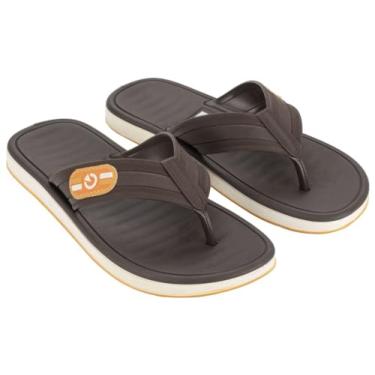 Imagem de Sandália Chinelo Cartago Paris Masculino Dedo Confortável (Bege/Marrom/Laranja, BR, Adulto, Numérico, 43)