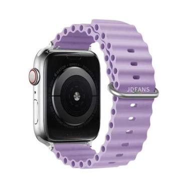 Imagem de Pulseira De Silicone Ocean Band Para Apple Watch Ultra Série 10 9 8 7 