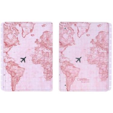 Imagem de Caderno Inteligente Capa Contr Grande By Gocase Mapa Mundi