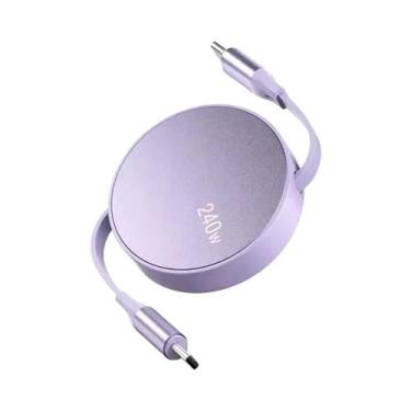Imagem de Cabo De Dados Retrátil USB-C Para USB-C Tipo-C De Carregamento Rápido 