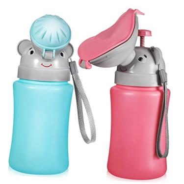 Imagem de Mipcase 2 peças de carro de viagem de emergência mictório menino menina xixi copo de treinamento formato de elefante para meninos e meninas