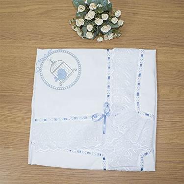 Imagem de Manta Infantil para Bebê com Lasie 100% Algodão - Gaiola Azul