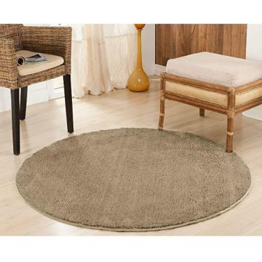 Imagem de Tapete Sala Esc. 1,50 Redondo Antiderente Trigo Classic