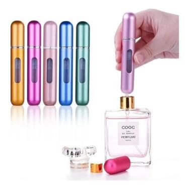 Imagem de Porta Perfume Recarregável Mini Frasco 5ml - Atomizador Portátil para 