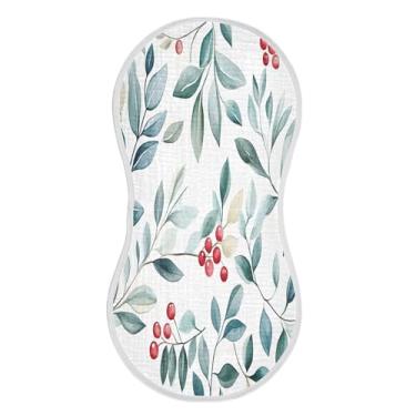 Imagem de xigua Conjunto de 4 panos para arrotos de musselina de inverno em aquarela, super macios e absorventes, roupas de arroto de algodão, presente de chá para recém-nascidos, bebês meninas e meninos