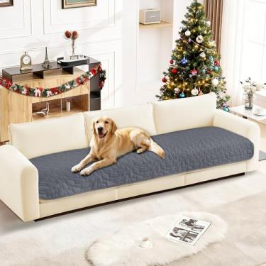 Imagem de CYCMACO Capas de sofá impermeáveis para animais de estimação, capa de cama de cachorro impermeável, cobertores macios antiderrapantes para cães, lavável, cobertor para cães grandes e gatos (76 x 182