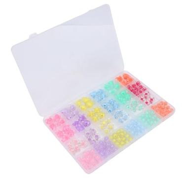 Imagem de AYNEFY Kit de Miçangas para Fazer Pulseiras, 174 Peças, Miçangas Artesanais Portáteis, 4 Formatos, Mullticolor, Fazer Joias, Kit Variado para Colar, Corrente de Cintura, Materiais para Artesanato, Faça você Mesmo