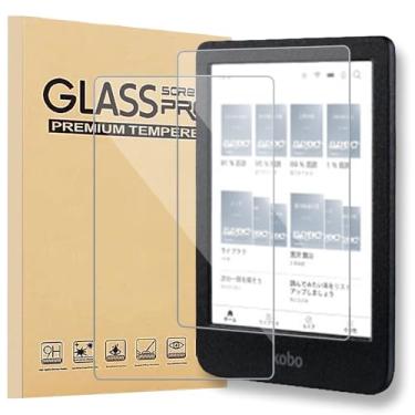 Imagem de Kobo Clara Película de vidro colorida, película de vidro para tablet, película de vidro protetora LCD de 6 polegadas, NSFN, dureza 9H, ultrafina, alta transmitância, adsorção automática, prevenção de