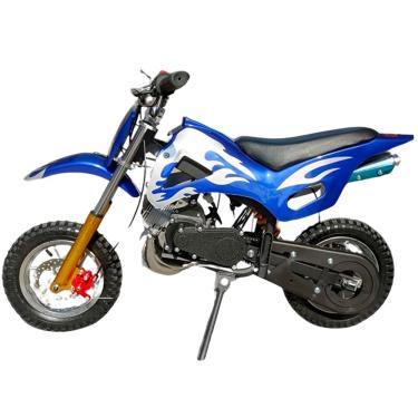Imagem de Mini Moto Infantil Gasolina 2 Tempos 49CC Cross Trilha Off Road Azul Importway WVDB-006 Dirt