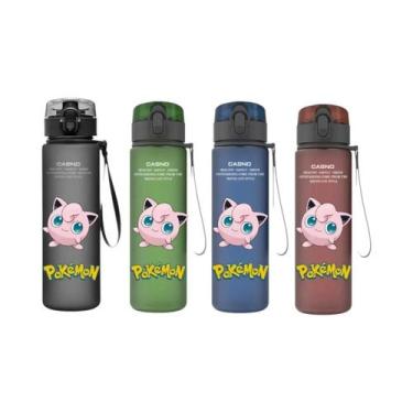 Imagem de Garrafa De Água Plástica De 560ML Pokémon Pikachu Squirtle Bulbasaur, 