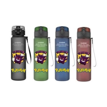 Imagem de Garrafa De Água Plástica De 560ML Pokémon Pikachu Squirtle Bulbasaur, 